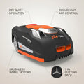 28-Volt 7 In. Robot Lawn Mower, Brushless Wheel Motors, Cloudhawk App and Wifi Control, 1/3 Acre