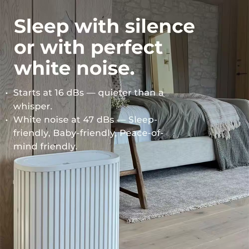The  Air Purifier Max 3-In-1, Medical Grade, HEPA Filter, Ultra-Quiet, Coverage up to 1950 Sq Ft, Smart - White