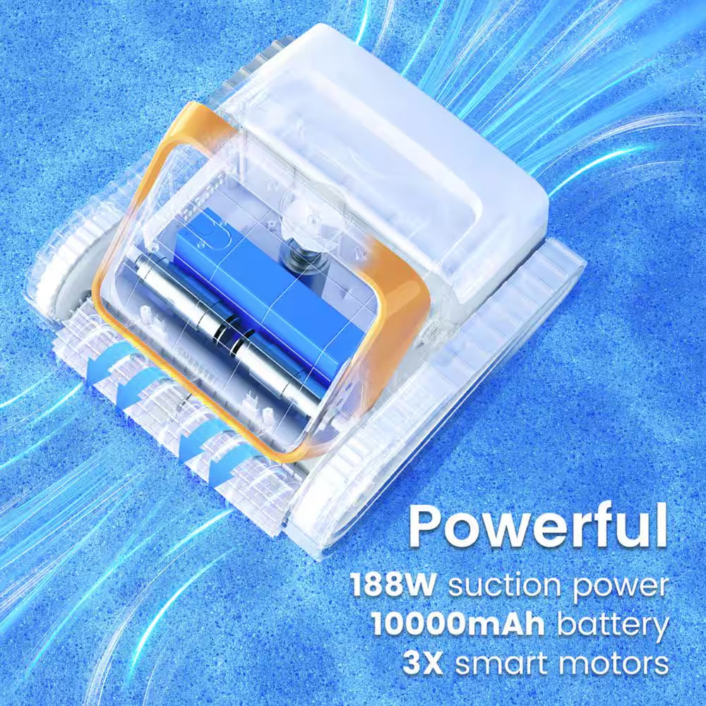 Robotic Pool Vacuum Vacuum for Above-Ground and In-Ground Pools