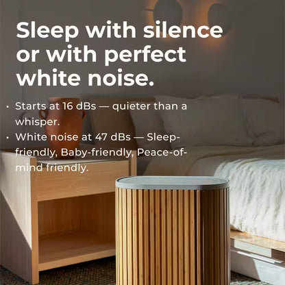 The  Air Purifier Max 3-In-1, Medical Grade, HEPA Filter, Ultra-Quiet, Coverage up to 1950 Sq Ft, Smart - Bamboo