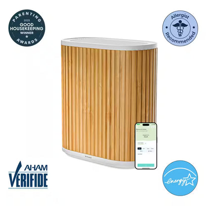 The  Air Purifier Max 3-In-1, Medical Grade, HEPA Filter, Ultra-Quiet, Coverage up to 1950 Sq Ft, Smart - Bamboo