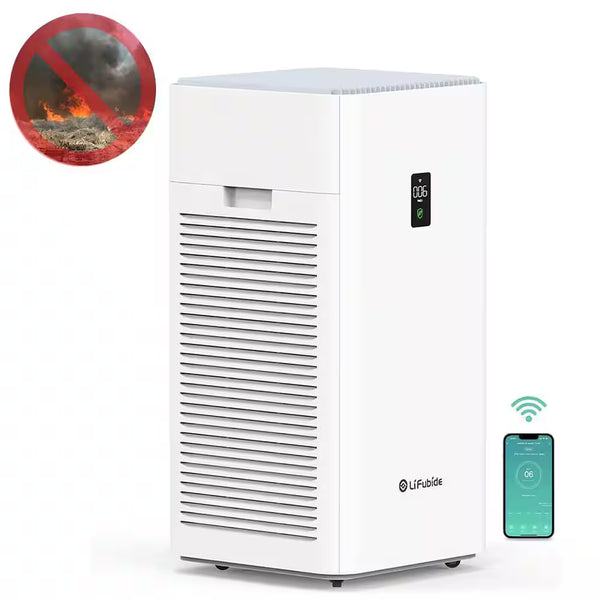 4555 Sq. Ft. True HEPA Air Purifier for Home with 3-Layer Filter, Laser Dust Sensor, 24Db for Sleep Mode, Child Lock